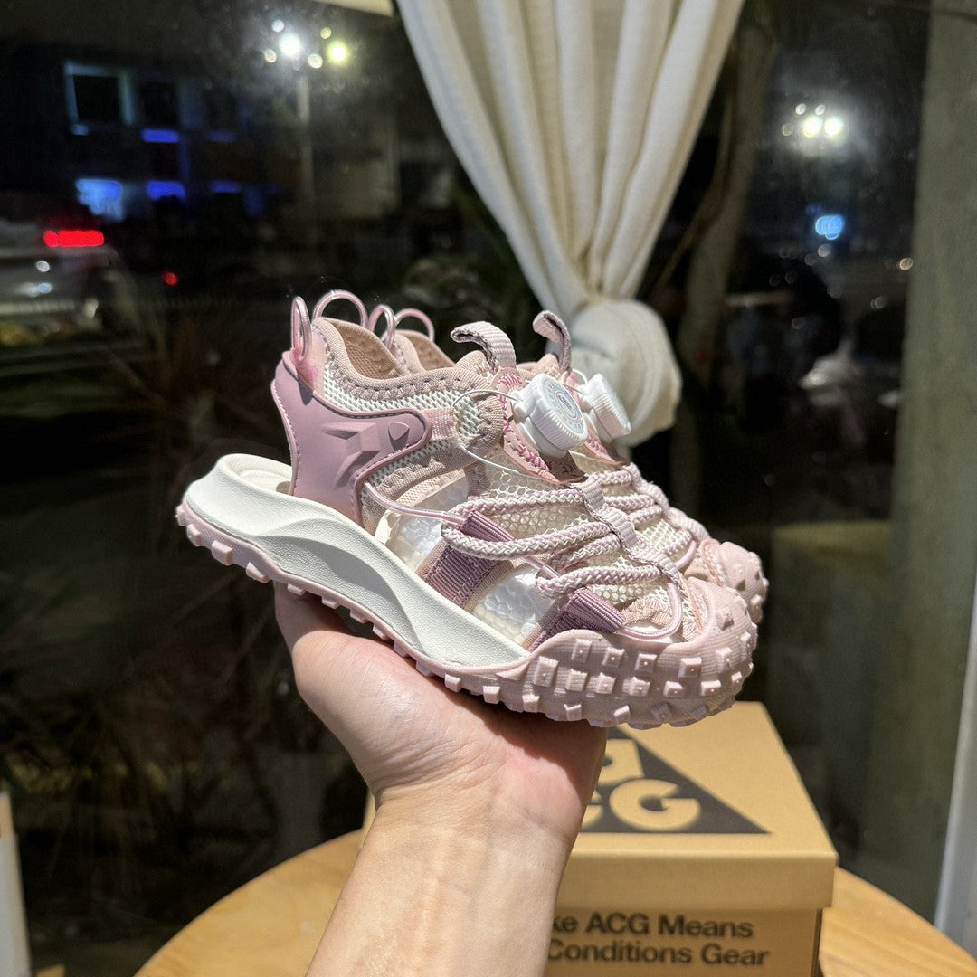 Popular NK hiking shoes and sandals" off white, light pink"