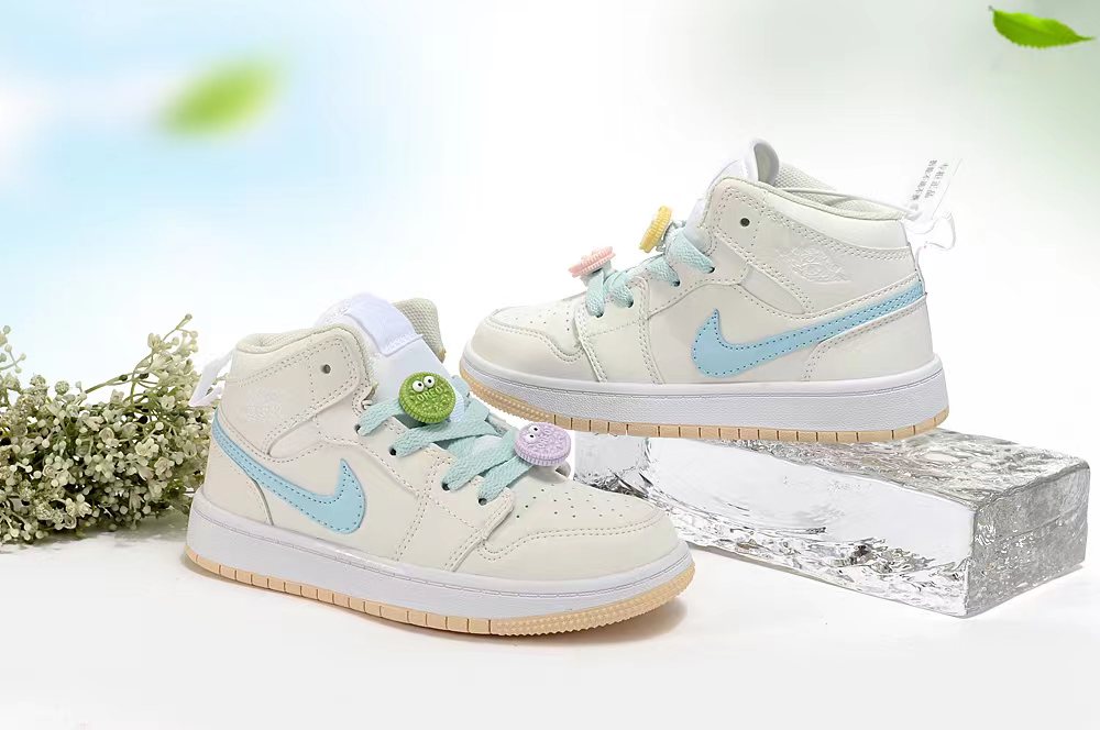 Joe 1AJ1 slip-on shoes for children" cream ,light blue"