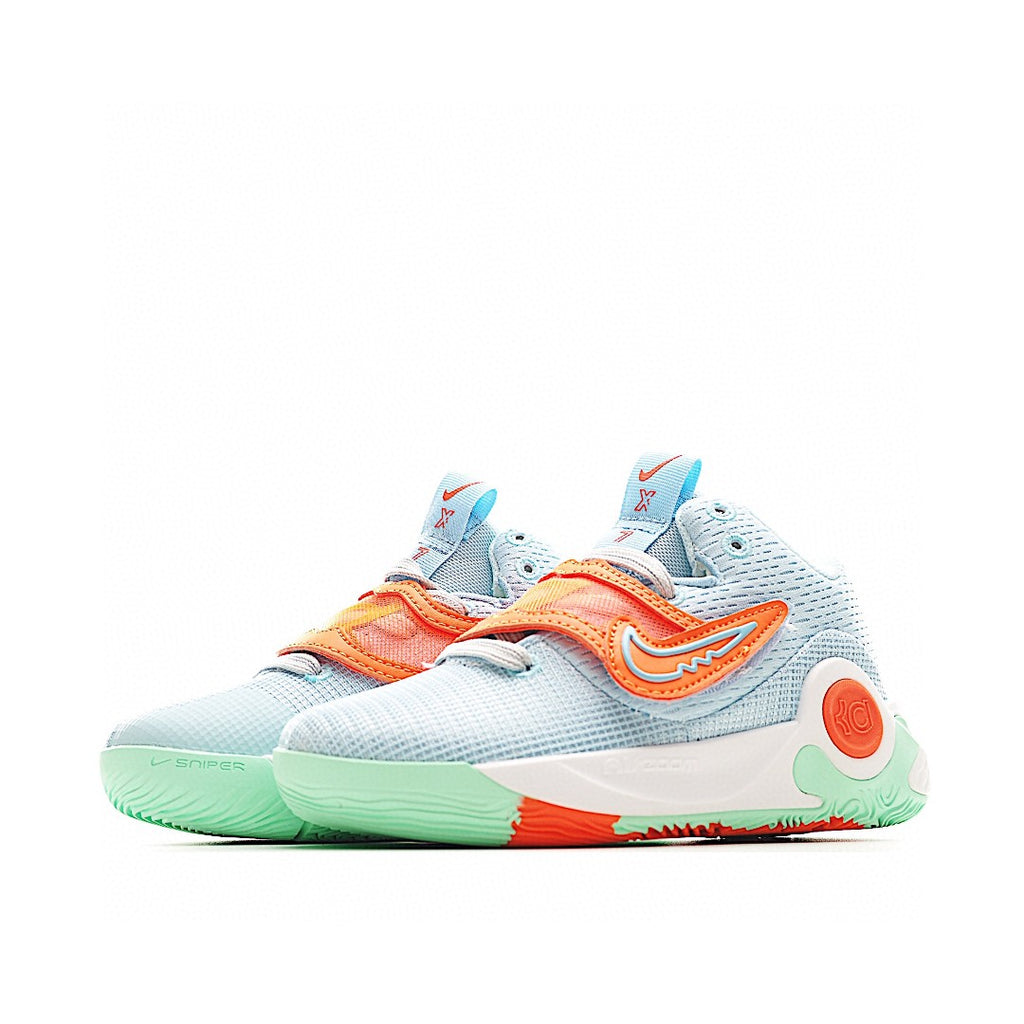 KD 5 basketball shoes" blue, mint green"