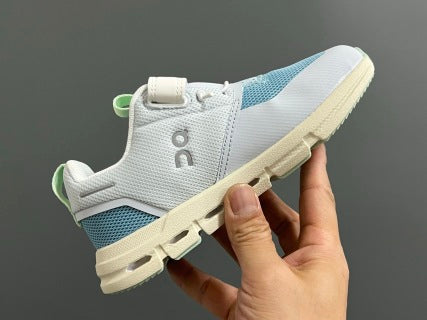 On Angpao Velcro Elastic Band" light blue and light gray"