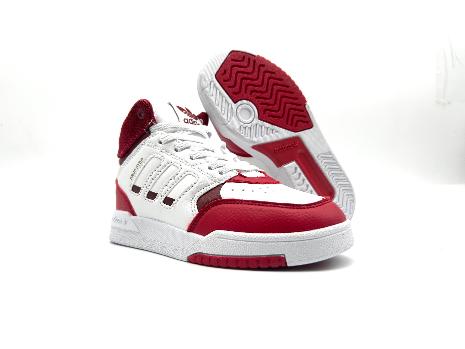 Adidas Trefoil Retro Basketball Shoes" white, red"
