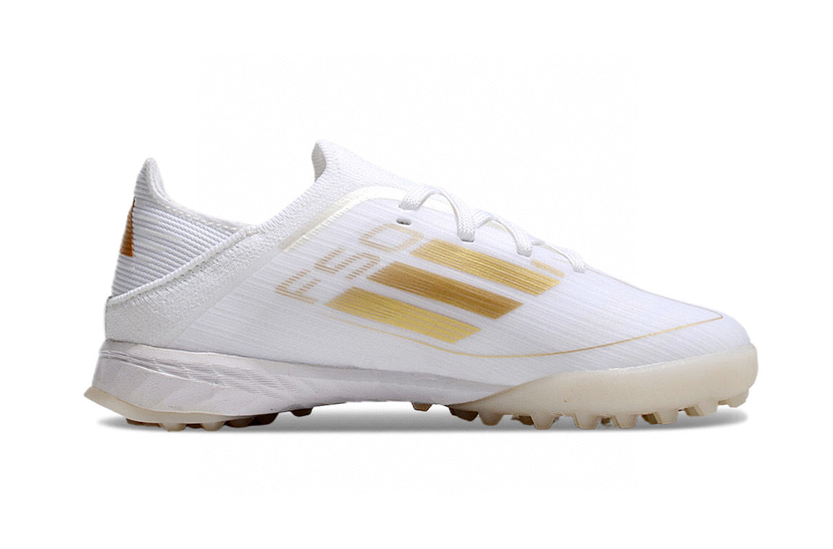 Adidas F50 knitted waterproof football shoes" white"