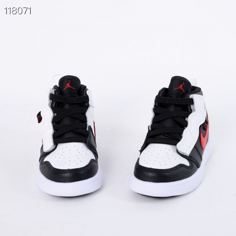Jordan high top elastic band" white, black"
