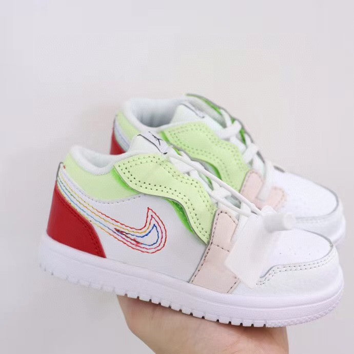 Jordan low top elastic band" white"