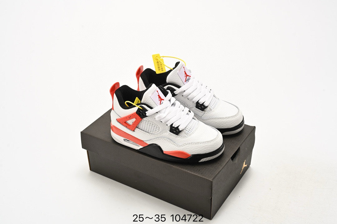 Joe 4 air cushion high quality children's shoes " white, orange"