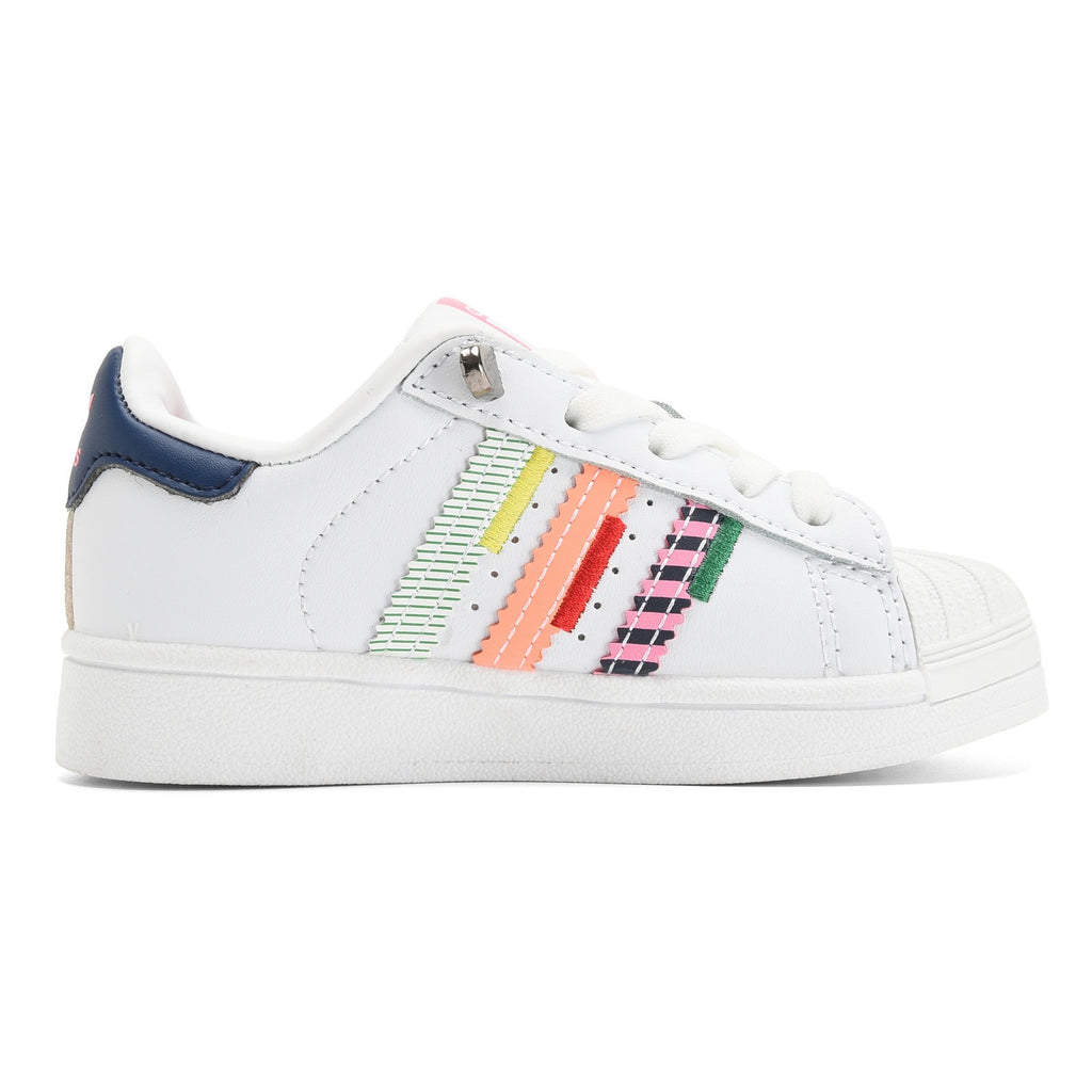 Adidas shell toe lace-up sneakers " white"