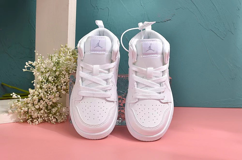 Jordan AJ1 children's shoes" white"