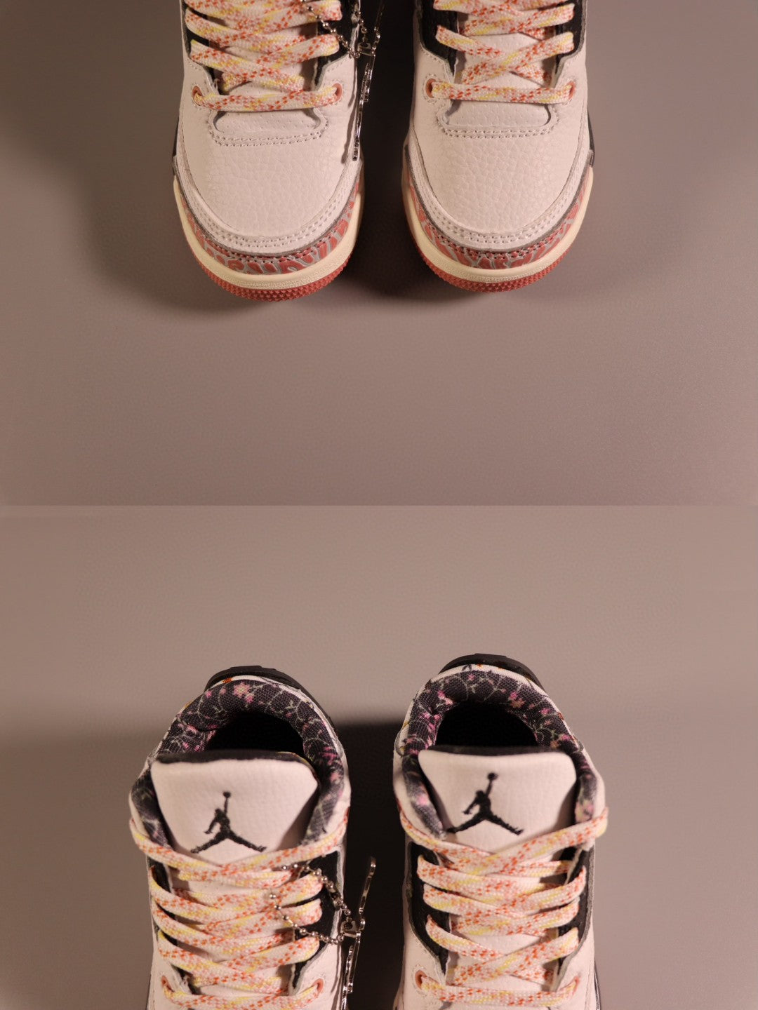 Jordan AJ3 children's shoes" white, cream, pink"