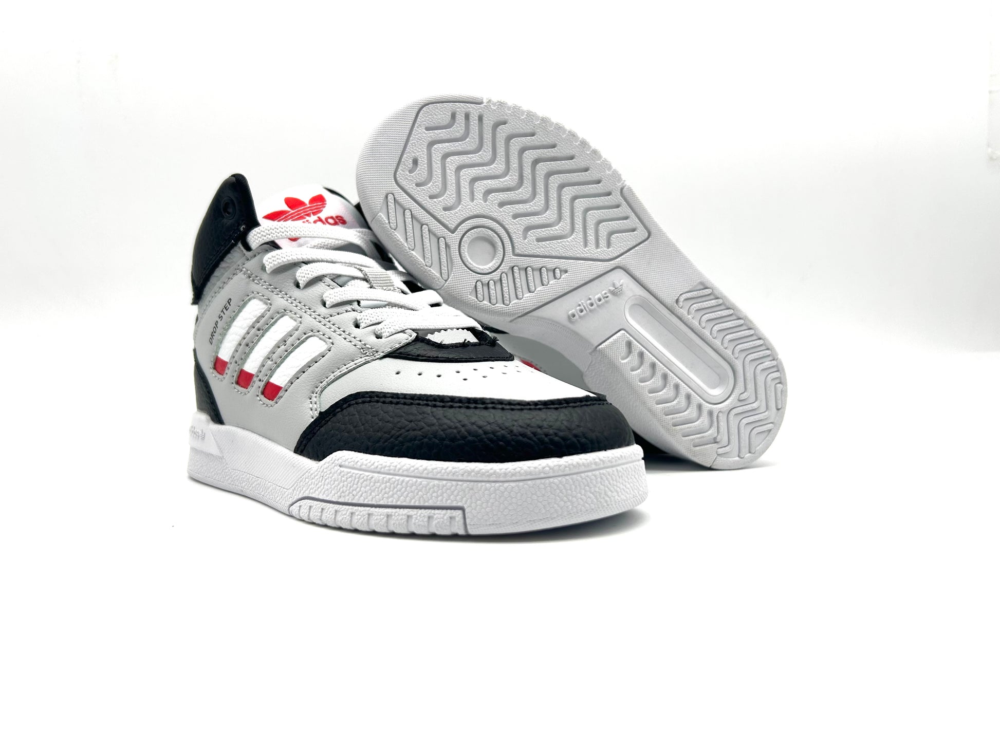 Adidas Trefoil Retro Basketball Shoes" white, black, gray"