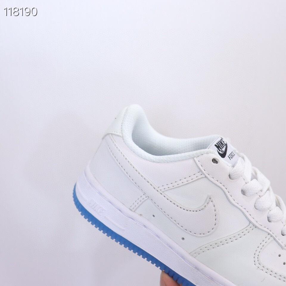 Air Force low-top lace-up sneakers" white"