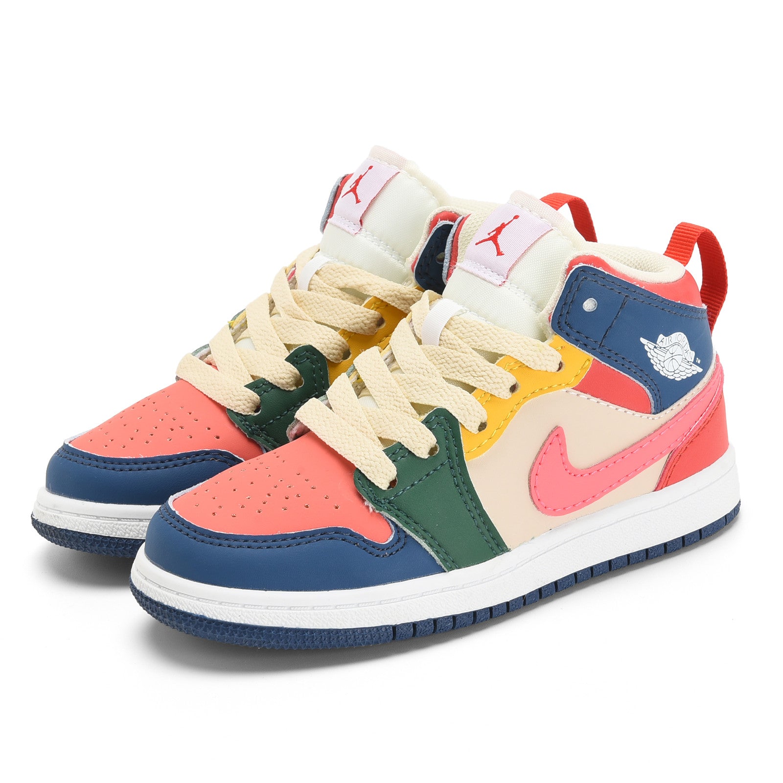 AJ-127" cream ,black, cream, pink"