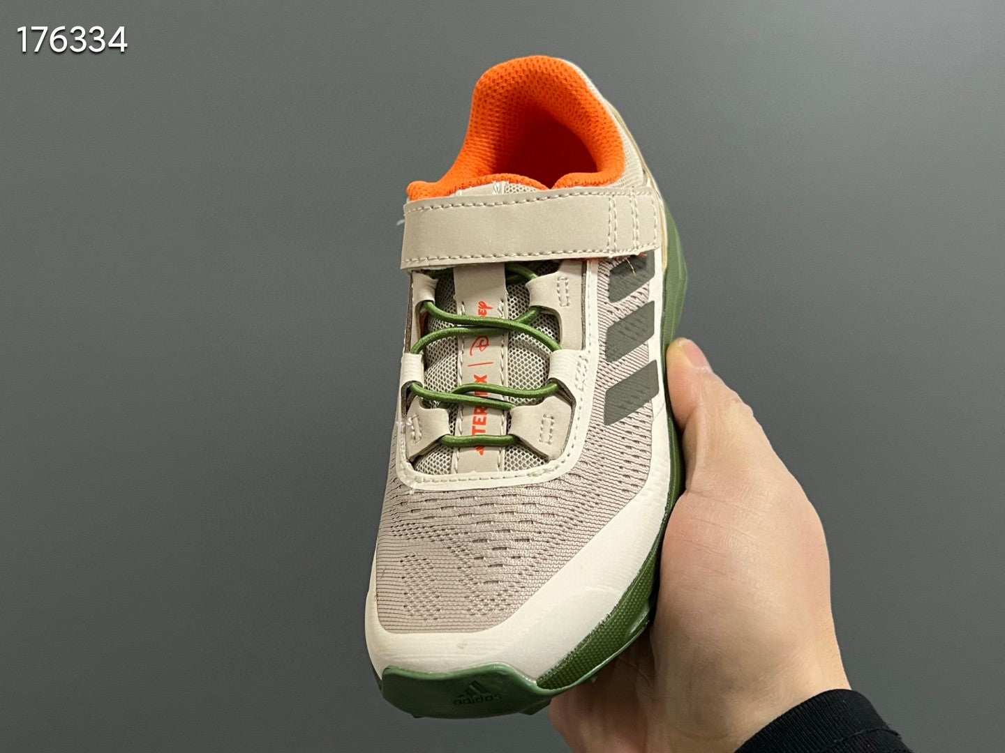AD Lego joint outdoor lightweight children's sports shoes" gray, green"