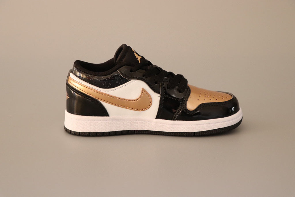 Joe 1 original low-top sneakers" dark, white, Gold"