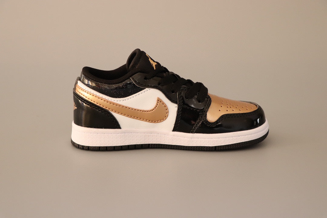 Joe 1 original low-top sneakers" dark, white, Gold"
