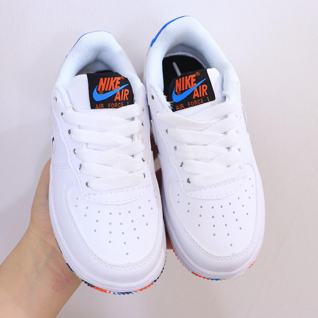 Air Force low-top lace-up sneakers" white"