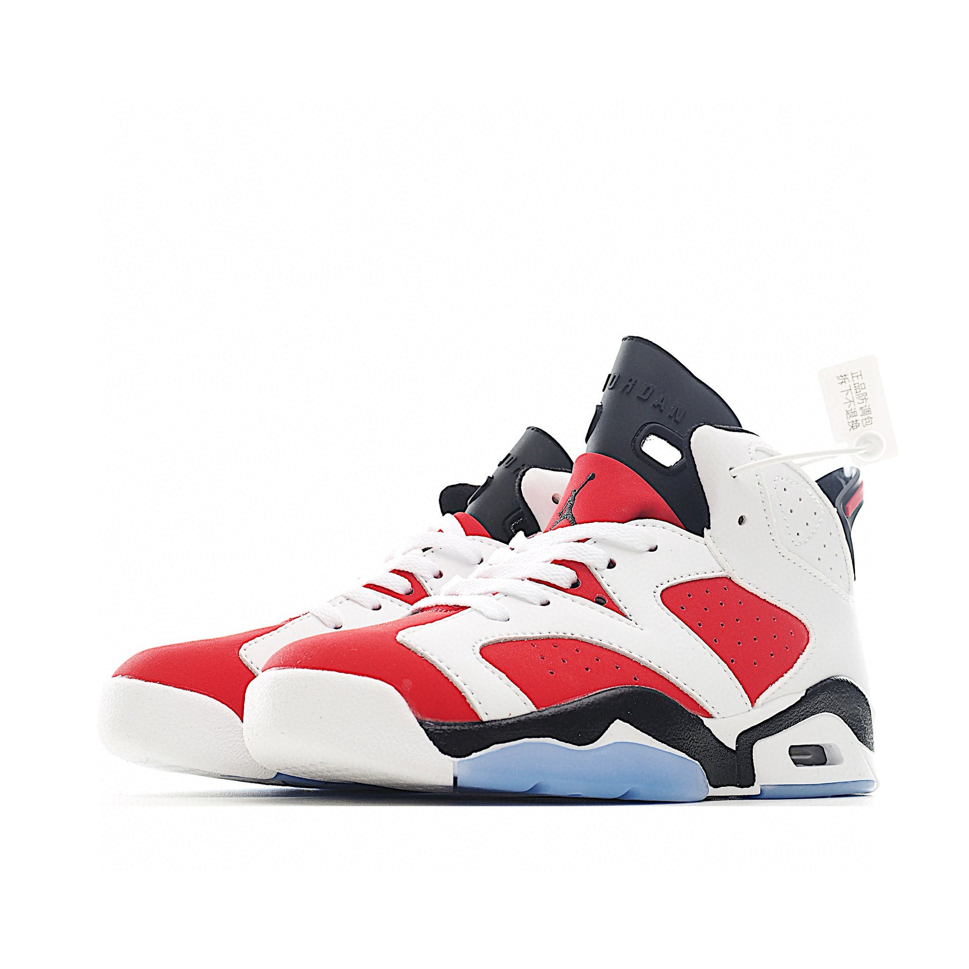 Joe 6 Air Cushion Basketball Shoes for Kids" white, red"
