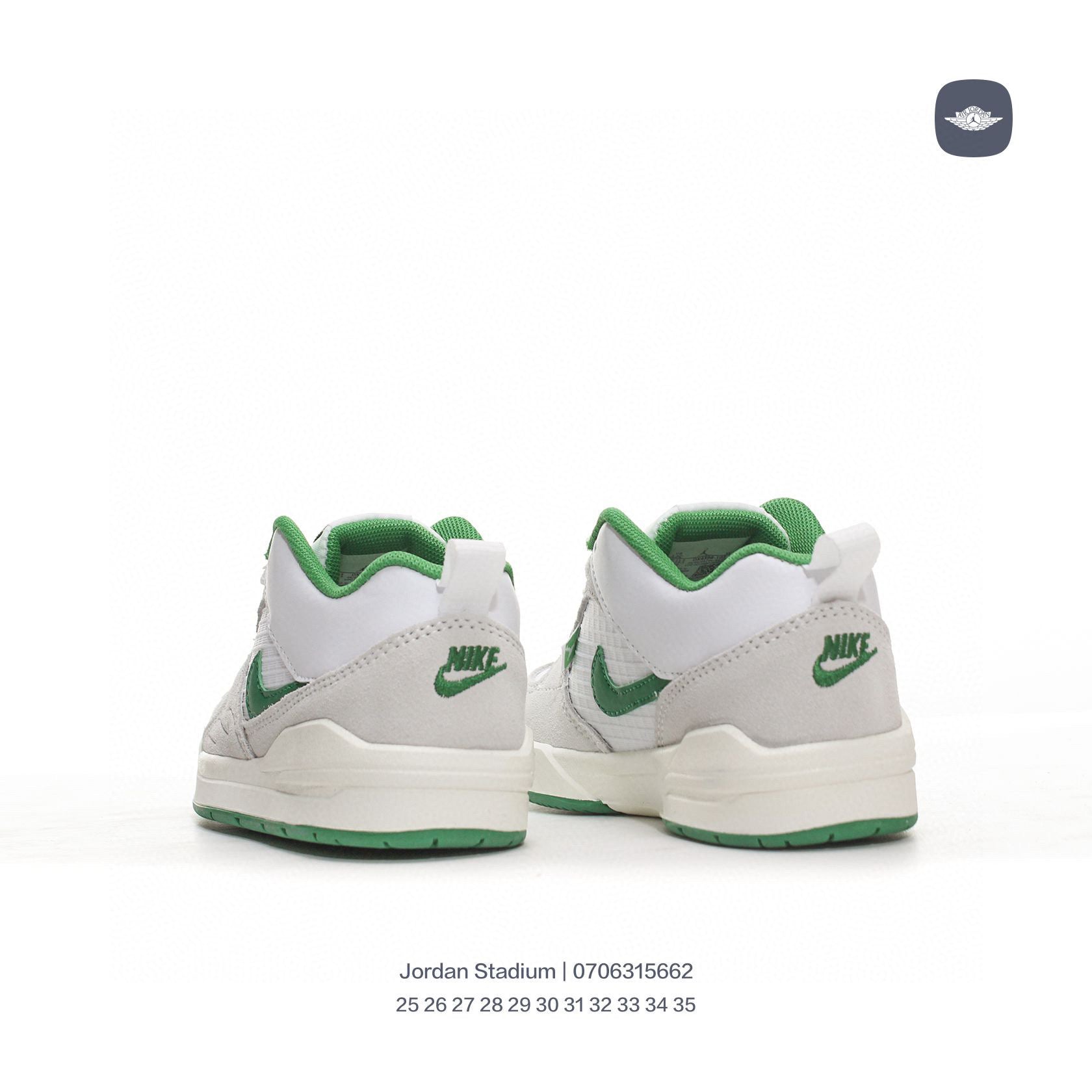 Jordan Stadium sneakers for kid "light gray, green"