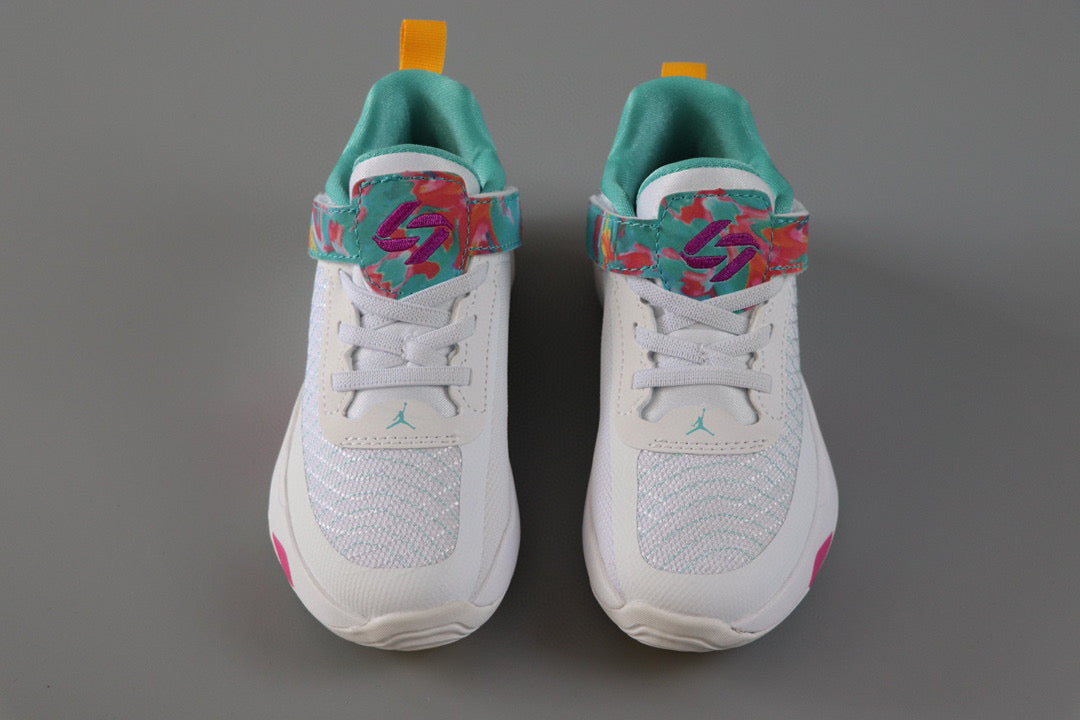 Jordan Doncic children's sports shoes" white, Turquoise"