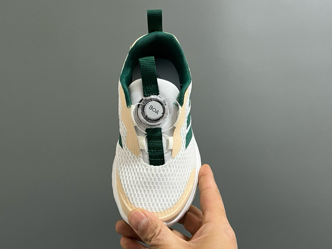 Adidas BOA lock 3 mesh shoes for children" white, olive green"