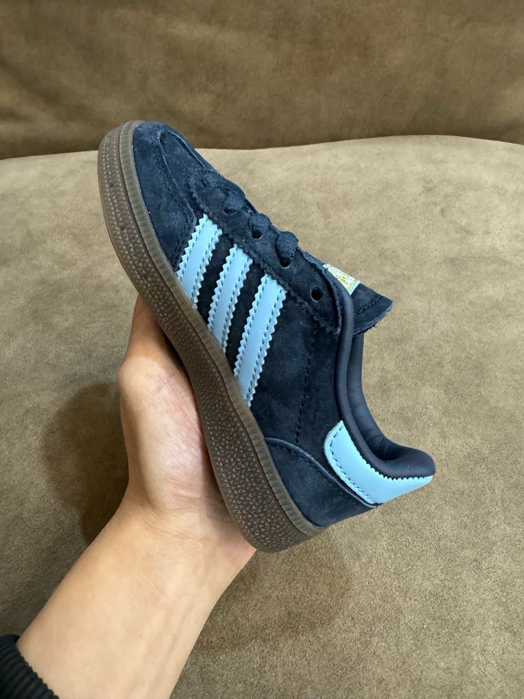 Adidas training 3 generation pig leather children's shoes" dark blue"