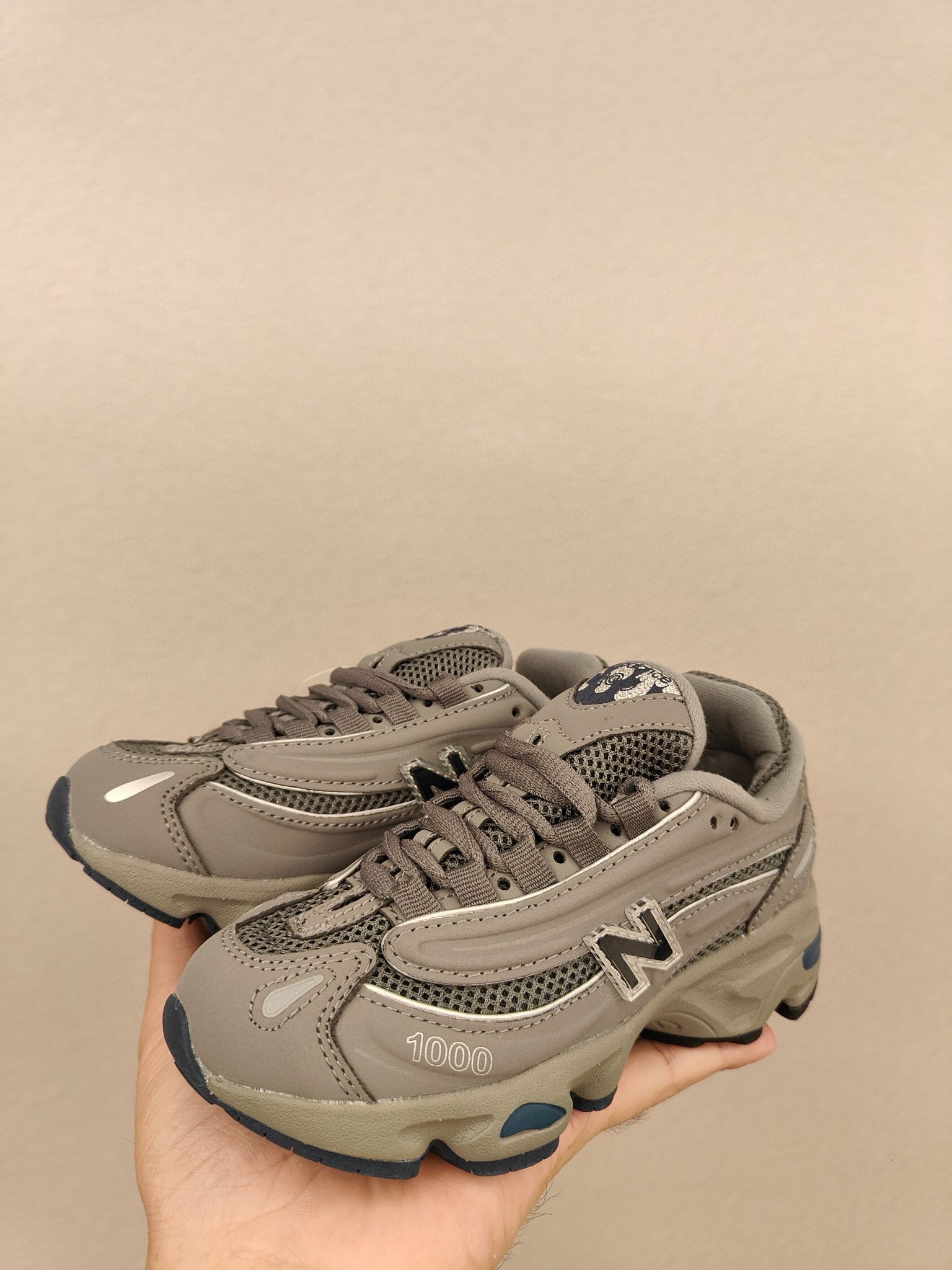 NB1000 lace-up children's shoes" gray"