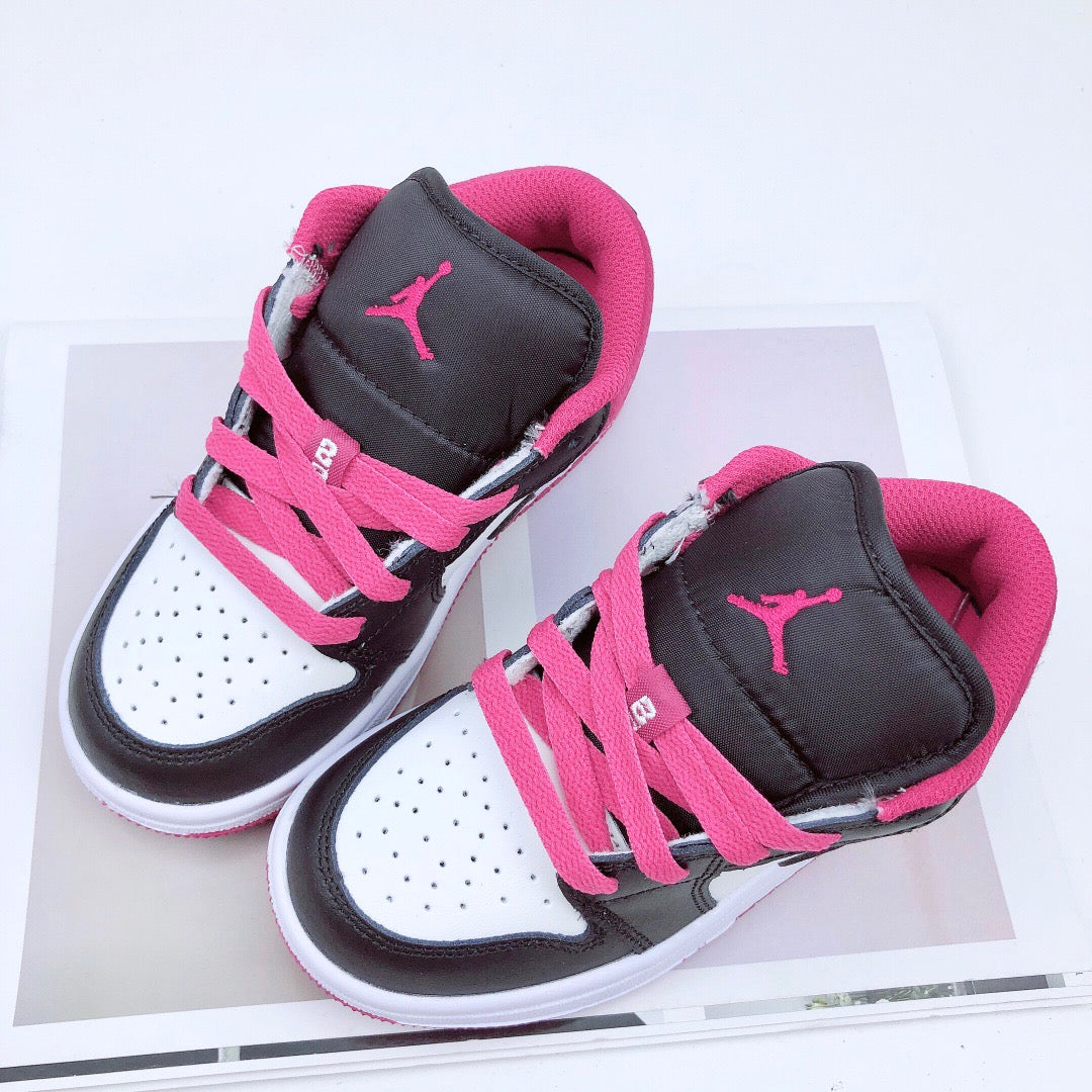 Joe 1 low-top elastic buckle parent-child shoe" pink"