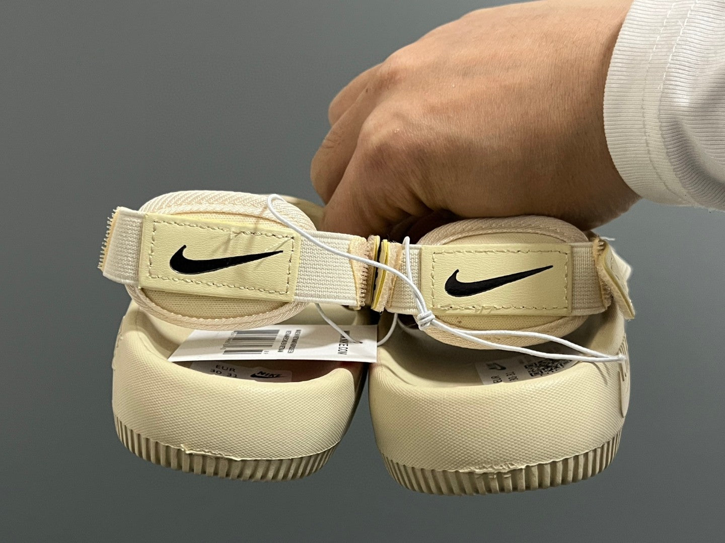 NK new two-way children's sandals" cream"