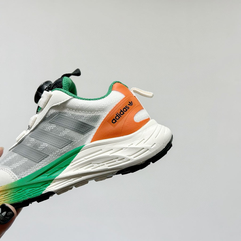 Adidas twist button mesh children's" white, gray"