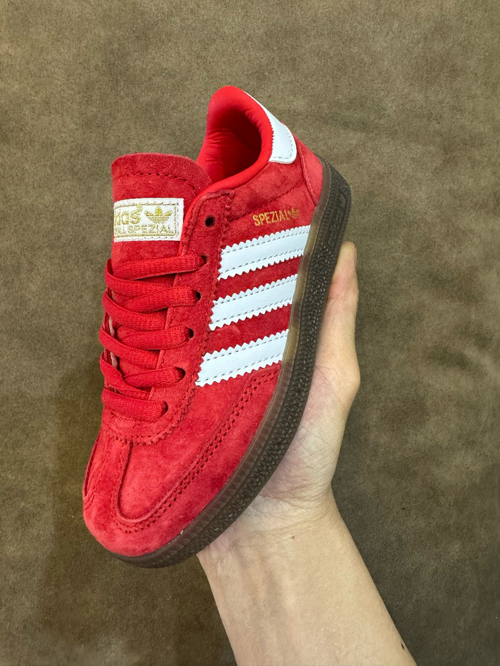Adidas training 3 generation pig leather children's shoes" red"