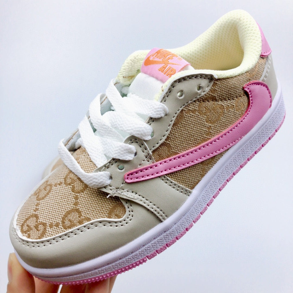Jordan low-top reverse hook black warrior" beige, pink"