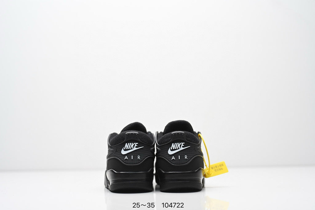 Jordan 4 low-top air cushion basketball shoes" black"