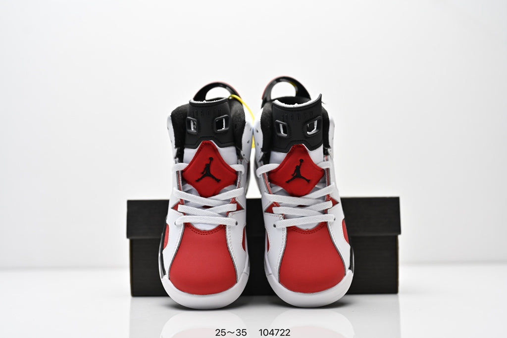 Joe 6 split leather children's shoes"white, red"