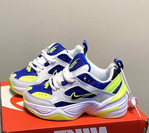 Nike retro dad" white, blue, yellow"