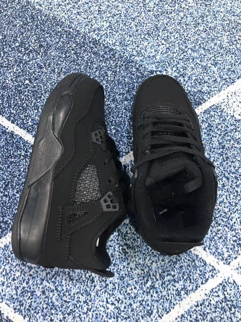 Jordan 4 children's sports shoes" black"