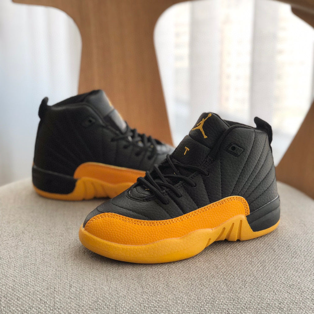 Joe 12 high quality children's shoe" Black, yellow"