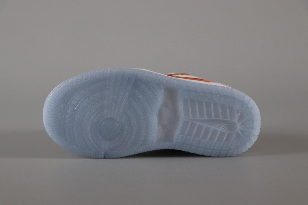Jordan 1 Classic Kids Shoes" white, blue, gray"