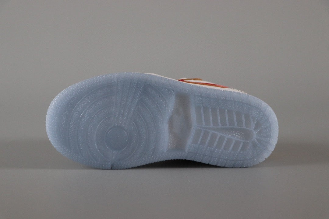 Jordan 1 Classic Kids Shoes" white, blue, gray"