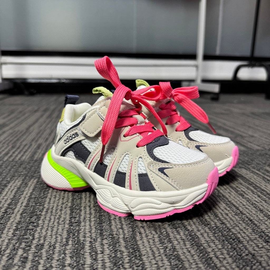 Adidas dad shoes" cream, pink, gray"