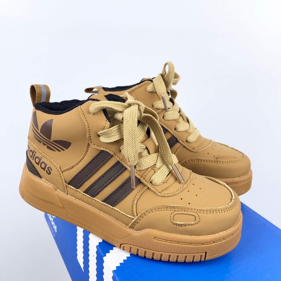 Adidas mid-section sneakers" light brown"