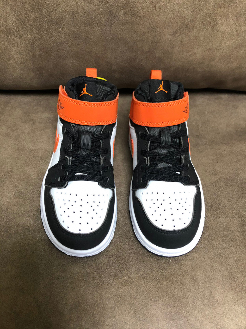 Joe's high-top Velcro children's shoes" red, white, black, orange"
