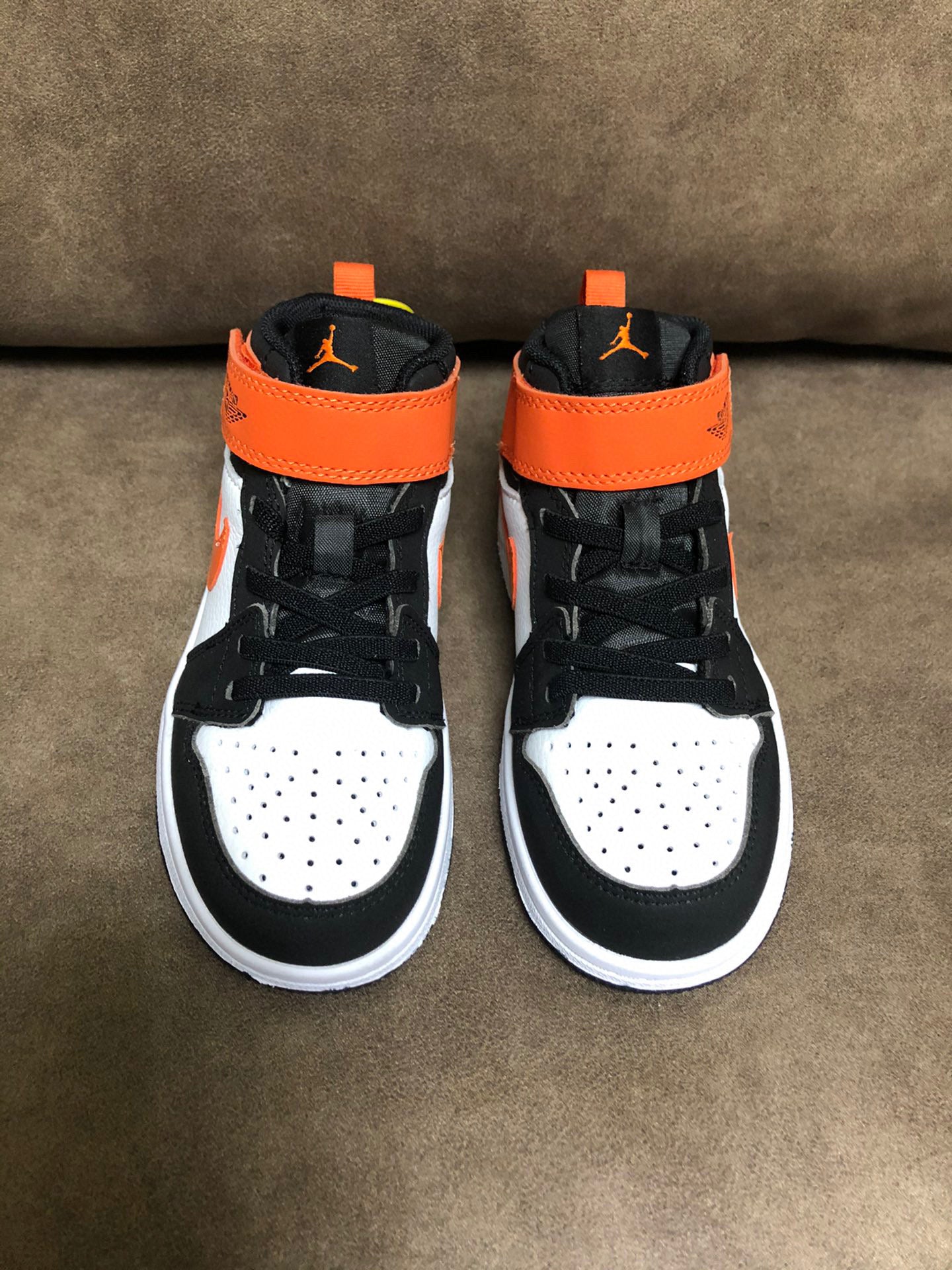 Joe's high-top Velcro children's shoes" red, white, black, orange"