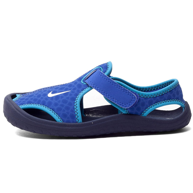 Nike children's closed toe sandals " blue"