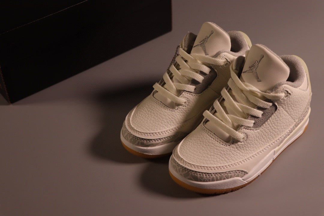 Jordan AJ3 children's shoes" white, gray"
