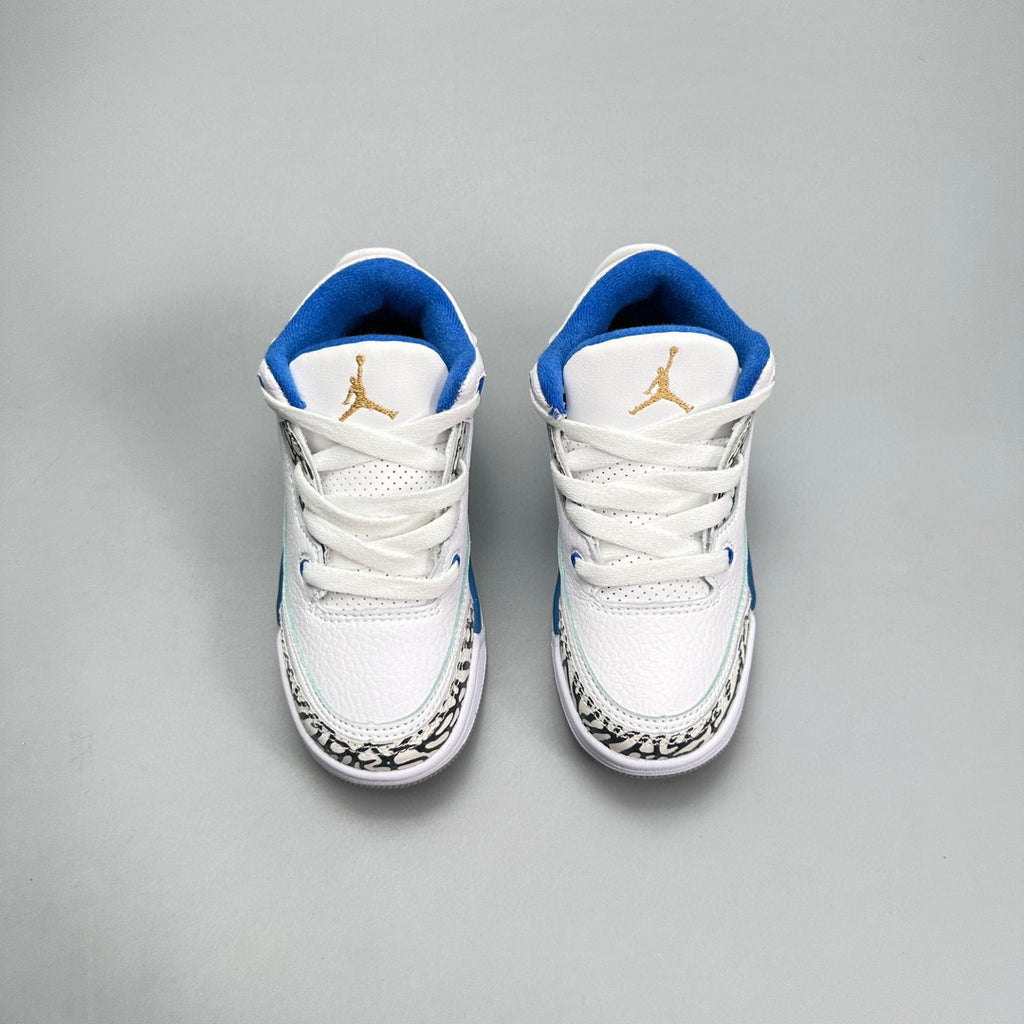 Jordan 3 children's shoes" white, blue"