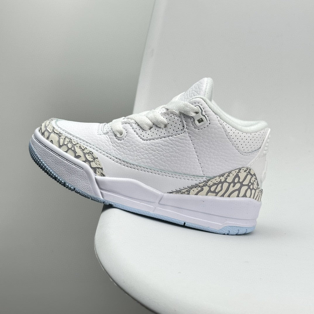 Jordan 3 children's shoes" white"