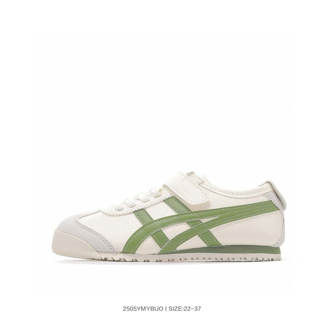 Asics shoes " white,& green"
