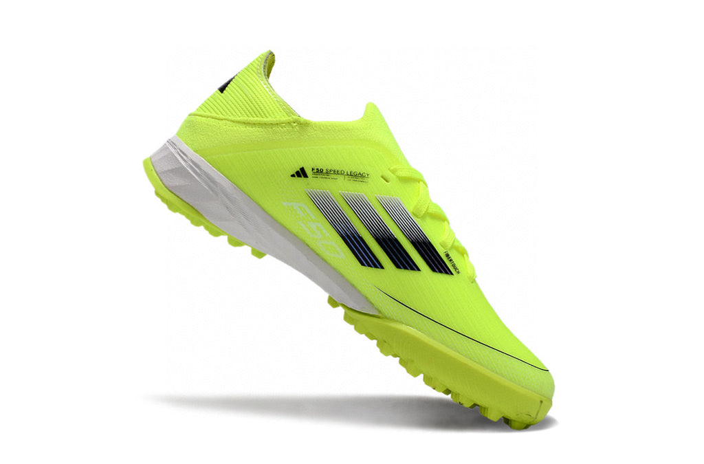 Adidas F50 knitted waterproof football shoes" light green"