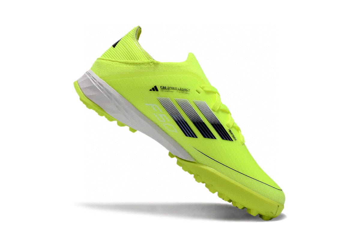 Adidas F50 knitted waterproof football shoes" light green"