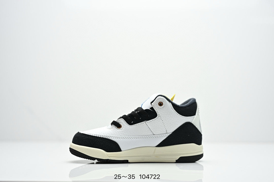 Joe 3" white, black, cream"