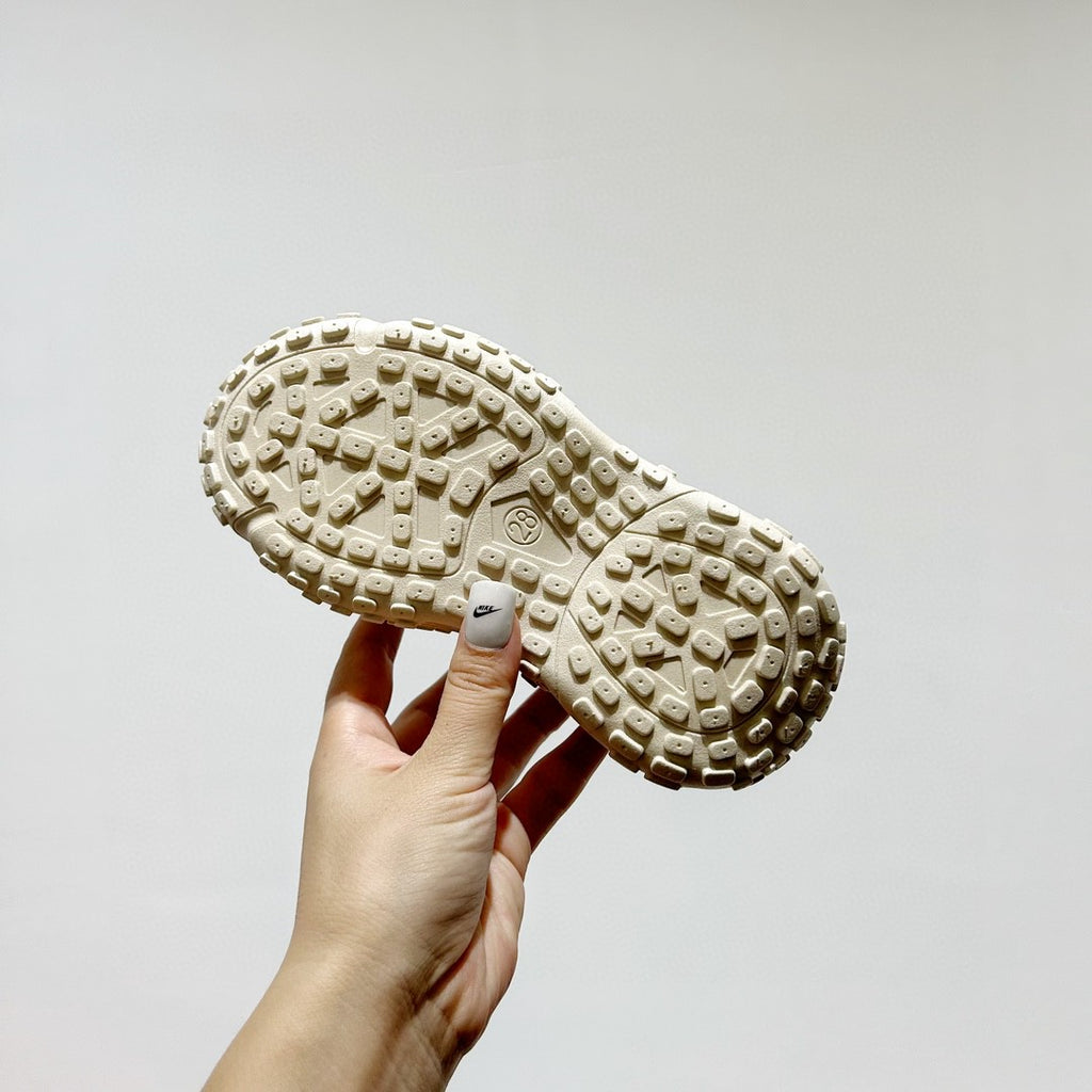 NK mesh drawstring children's tire shoes "cream, Beige, light purple"